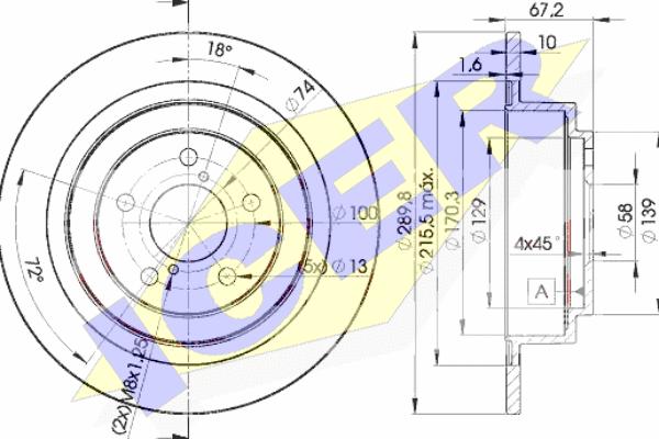 Icer 78BD2670-2 - Discofreno autozon.pro