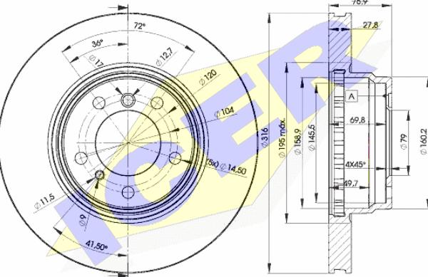 Icer 78BD2093-2 - Discofreno autozon.pro