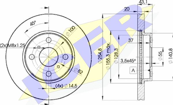 Icer 78BD2040-2 - Discofreno autozon.pro