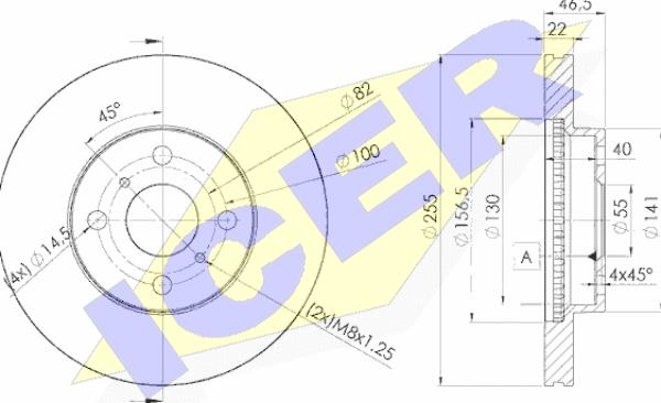 Icer 78BD2038-2 - Discofreno autozon.pro