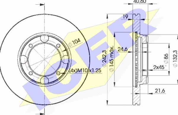 Icer 78BD2135-2 - Discofreno autozon.pro