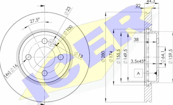 Icer 78BD2893-2 - Discofreno autozon.pro