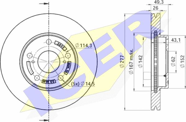 Icer 78BD2897-2 - Discofreno autozon.pro