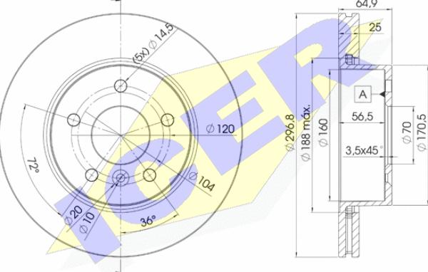 Icer 78BD2817-2 - Discofreno autozon.pro