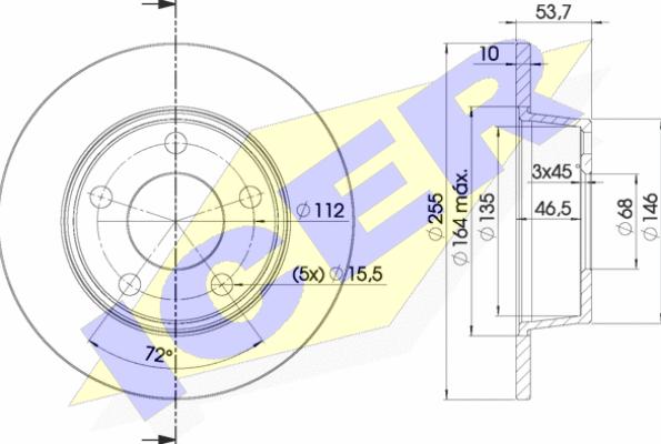 Icer 78BD2880-2 - Discofreno autozon.pro