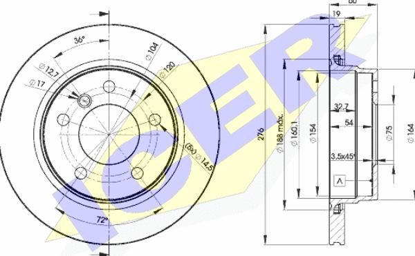 Icer 78BD2315-2 - Discofreno autozon.pro