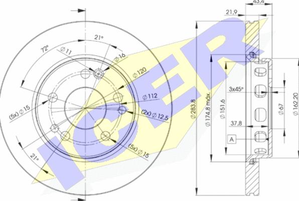 Icer 78BD2312-2 - Discofreno autozon.pro