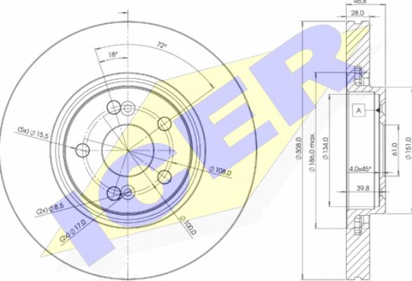 Icer 78BD2317-2 - Discofreno autozon.pro