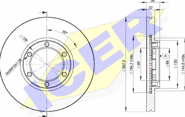 Icer 78BD2376-2 - Discofreno autozon.pro