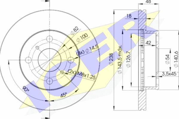 Icer 78BD2250-2 - Discofreno autozon.pro