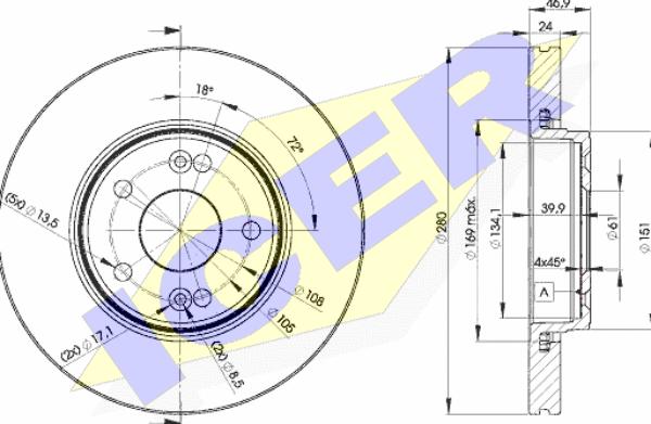 Icer 78BD2234-2 - Discofreno autozon.pro