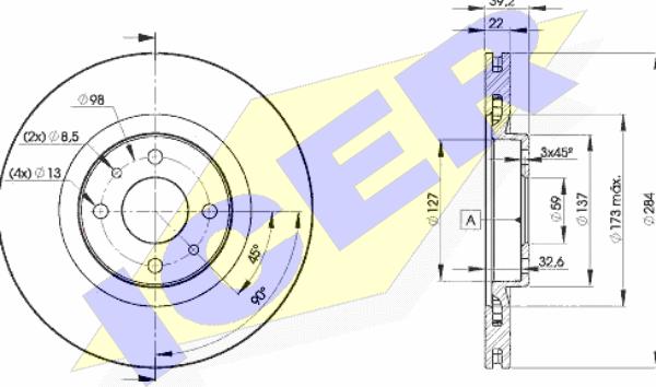 Icer 78BD7947-2 - Discofreno autozon.pro