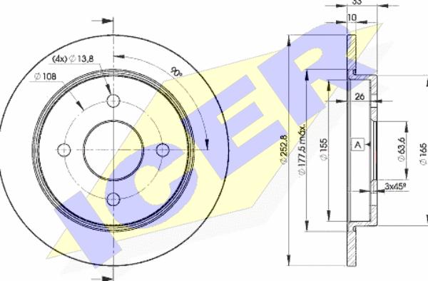 Icer 78BD7969-2 - Discofreno autozon.pro