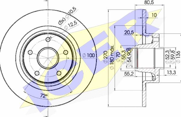 Icer 78BD7898-1 - Discofreno autozon.pro