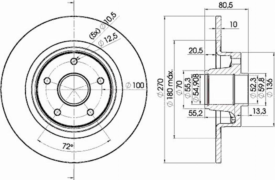 Icer 78BD7898 - Kit freno, Freno a disco autozon.pro