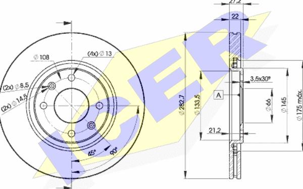 Icer 78BD7810-2 - Discofreno autozon.pro