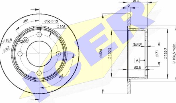 Icer 78BD7811-2 - Discofreno autozon.pro