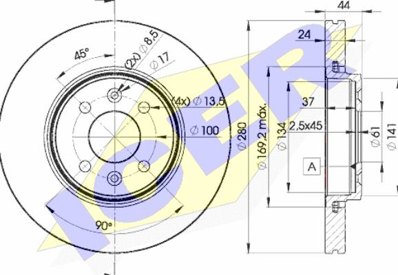 Icer 78BD7829-2 - Discofreno autozon.pro