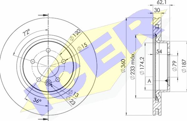 Icer 78BD7364-2 - Discofreno autozon.pro