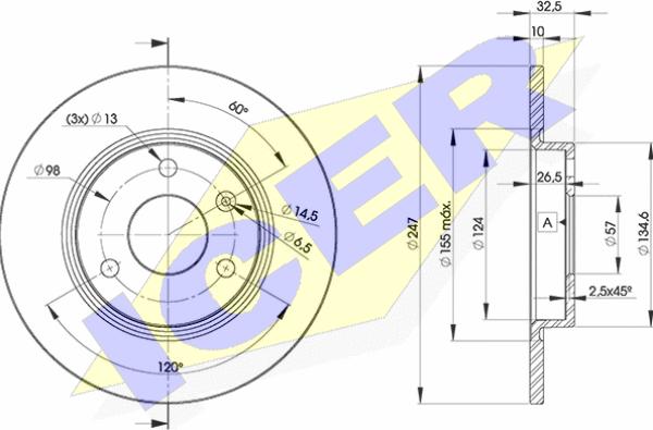 Icer 78BD7276-2 - Discofreno autozon.pro