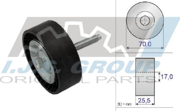 IJS GROUP 93-1491 - Galoppino / Guidacinghia, Cinghia Poly-V autozon.pro