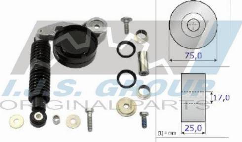 IJS GROUP 93-1429 - Kit riparazione, Braccio tenditore-Cinghia Poly-V autozon.pro