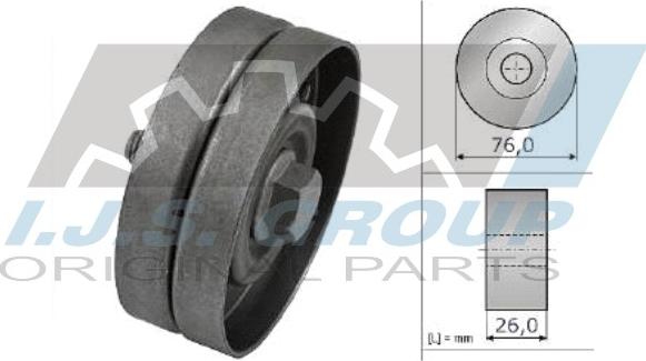 IJS GROUP 93-1198 - Galoppino / Guidacinghia, Cinghia Poly-V autozon.pro