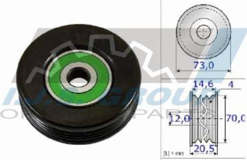 IJS GROUP 93-1860 - Galoppino / Guidacinghia, Cinghia Poly-V autozon.pro