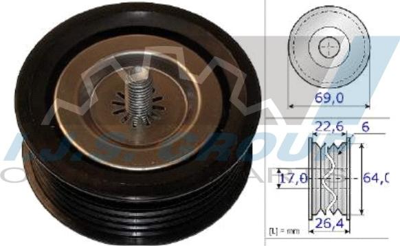 IJS GROUP 93-1390 - Galoppino / Guidacinghia, Cinghia Poly-V autozon.pro