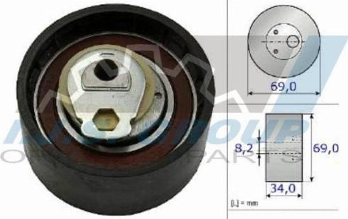 IJS GROUP 93-1348 - Rullo tenditore, Cinghia dentata autozon.pro