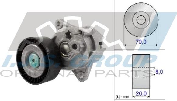 IJS GROUP 93-1311 - Tendicinghia, Cinghia Poly-V autozon.pro