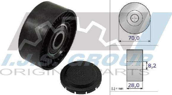 IJS GROUP 93-1272 - Galoppino / Guidacinghia, Cinghia Poly-V autozon.pro