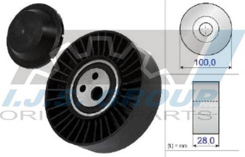 IJS GROUP 93-1756 - Galoppino / Guidacinghia, Cinghia Poly-V autozon.pro