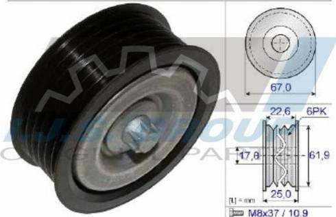 IJS GROUP 93-2081 - Galoppino / Guidacinghia, Cinghia Poly-V autozon.pro