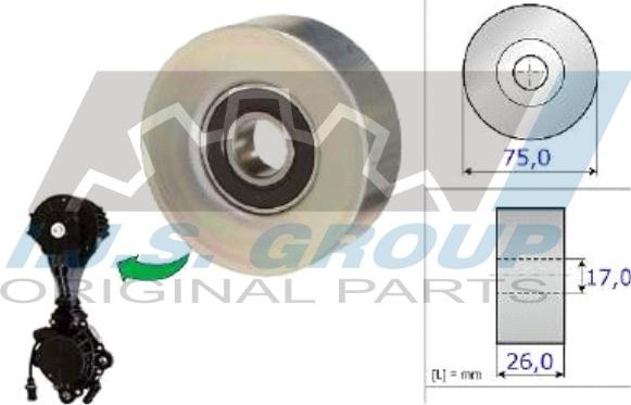 IJS GROUP 93-2155 - Galoppino / Guidacinghia, Cinghia Poly-V autozon.pro