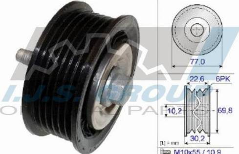 IJS GROUP 93-2160 - Galoppino / Guidacinghia, Cinghia Poly-V autozon.pro