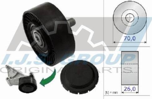 IJS GROUP 93-2163 - Galoppino / Guidacinghia, Cinghia Poly-V autozon.pro