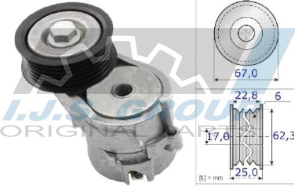 IJS GROUP 93-2359 - Tendicinghia, Cinghia Poly-V autozon.pro