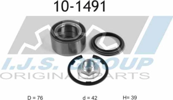 IJS GROUP 10-1491 - Kit cuscinetto ruota autozon.pro