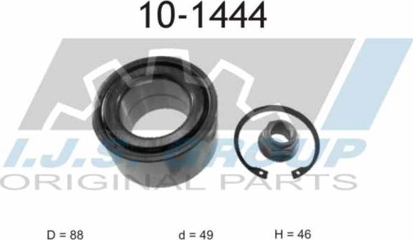 IJS GROUP 10-1444 - Kit cuscinetto ruota autozon.pro