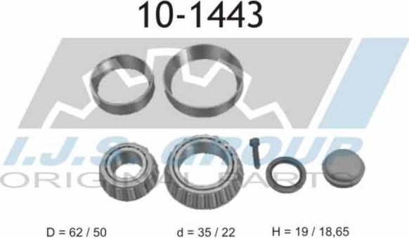 IJS GROUP 10-1443 - Kit cuscinetto ruota autozon.pro