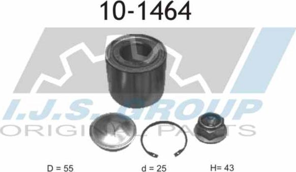 IJS GROUP 10-1464 - Kit cuscinetto ruota autozon.pro