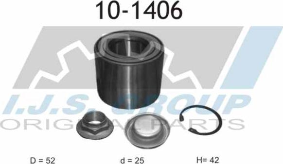 IJS GROUP 10-1406 - Kit cuscinetto ruota autozon.pro