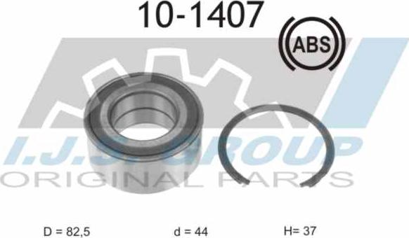 IJS GROUP 10-1407 - Kit cuscinetto ruota autozon.pro