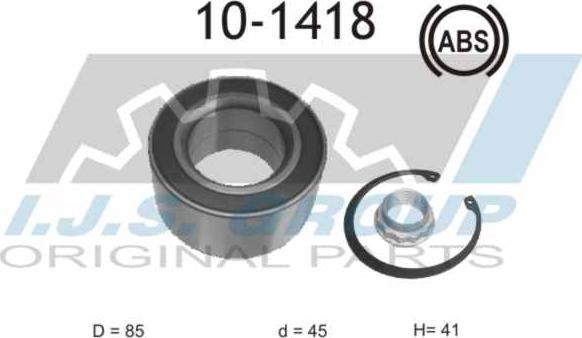 IJS GROUP 10-1418 - Kit cuscinetto ruota autozon.pro