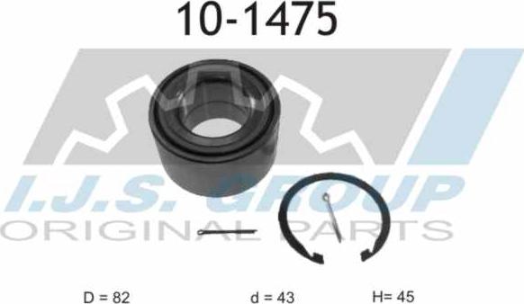 IJS GROUP 10-1475 - Kit cuscinetto ruota autozon.pro