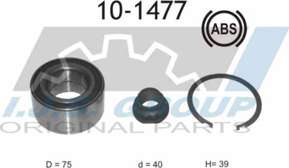 IJS GROUP 10-1477 - Kit cuscinetto ruota autozon.pro