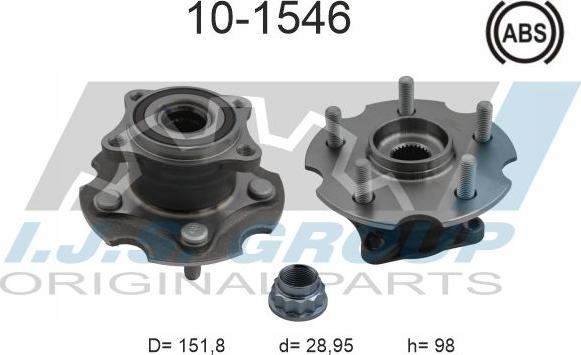 IJS GROUP 10-1546 - Kit cuscinetto ruota autozon.pro