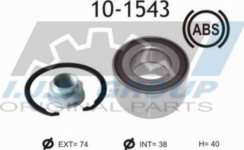 IJS GROUP 10-1543 - Kit cuscinetto ruota autozon.pro