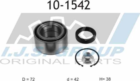 IJS GROUP 10-1542 - Kit cuscinetto ruota autozon.pro